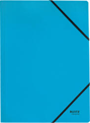 Leitz gumis mappa, A4, karton, kék, Recycle (39080035)