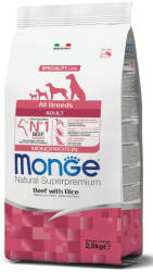 Monge Adult MONOPROTEIN All Breeds marha-rizs száraztáp kutyának 2, 5kg