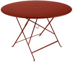 Fermob Okkervörös fém összecsukható asztal Fermob Bistro Ø 117 cm (FB-0237-20)