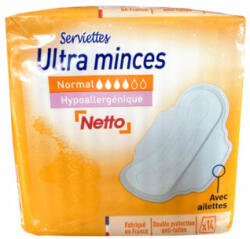 Netto Egészségügyi betét Ultra szárnyas (méret: normál) (14 db/cs) - diaper