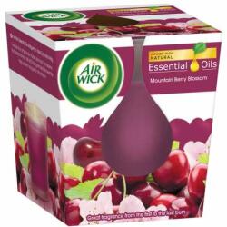 Air Wick Essential Oils Mountain Berry Blossom gyertya 105g