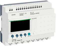 Schneider Electric Schneider SR2A201BD LCD kijelzős, 20 I/O, relés, 24VDC (SR2A201BD)
