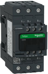 Schneider Electric Schneider LC1D40AP7 Mágneskapcsoló 3P 60A 230V~ 400V 18, 5kW 40A AC3 1z+1ny (LC1D40AP7)