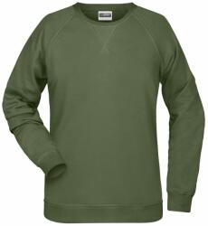 Daiber Hanorac de damă fără glugă din bumbac bio 8021 - Măslin | 3XL (8021-1782728)