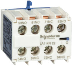 Schneider Electric Schneider LA1KN22 Mágneskapcsoló segédérintkező 2 záró + 2 nyító front LC1K, LC7, LP1K (LA1KN22)