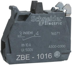 Schneider Electric Schneider ZBE1016 Harmony XB4/XB5 érintkező blokk, 1NO, alacsonyszintű érintkezők, csavaros csatlakozó (ZBE1016)