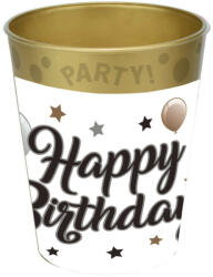 Születésnap Happy Birthday Milestone pohár, műanyag 250 ml