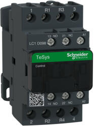 Schneider Electric Schneider LC1D098E7 AC mágneskapcsoló, 20A (AC1), csavaros csatlakozású, 2Z+2NY pólus (LC1D098E7)