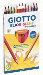 GIOTTO Elios Giant famentes háromszögletű színes ceruza 12-es