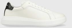 Calvin Klein bőr sportcipő LOW TOP LACE UP LTH fehér, HM0HM01016 - fehér Férfi 43 - answear - 36 990 Ft