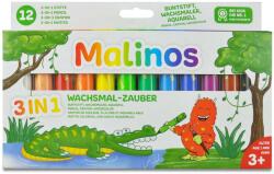 MALINOS Set creioane retractabile - 12 culori Carte de colorat