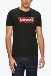 Levi's Tricou barbati din bumbac cu imprimeu cu logo negru (FI-17783_NERO_0137_M)