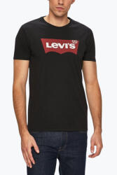 Levi's Tricou barbati din bumbac cu imprimeu cu logo negru (FI-17783_NERO_0137_S)