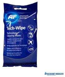 AF Tisztítókendő, képernyőhöz, alkoholmentes, nedves, 25 db, AF "Tech-wipes (TTIAMTW025) - kecskemetirodaszer