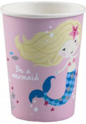 Amscan Mermaid, Sellő papír pohár 8 db-os 250 ml (DPA9903032A)