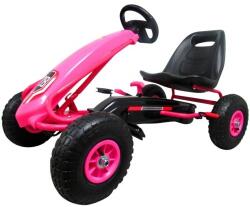 R-Sport Kart cu pedale gokart, 3-7 ani, roti gonflabile, g4 r-sport - roz (EDIHP-003DROZ) - bekid