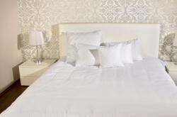 Ralex Cearsaf pentru pat, alb, din bumbac, 150x 210 cm, Ralex Pucioasa (5942658001136) Lenjerie de pat