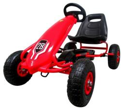 R-Sport Kart cu pedale Gokart, 3-7 ani, roti gonflabile, G4 R-Sport - Rosu (EDIHP-003DROSU) - piciolino