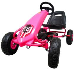 R-Sport Kart cu pedale Gokart, 3-7 ani, roti gonflabile, G4 R-Sport - Roz (EDIHP-003DROZ) - piciolino
