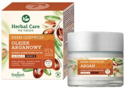 Farmona Natural Cosmetics Laboratory Herbal Care Argan Oil cremă hrănitoare și regeneratoare de zi/noapte pentru pielea uscată (50ml)