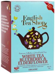 English Tea Shop Ceai alb organic cu afine și fructe de soc (20buc)