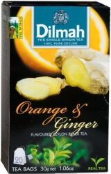 Dilmah Ceai negru portocale ghimbir portionat (20buc)