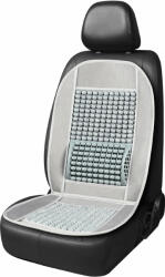 AMiO Husa scaun auto cu bile de masaj si suport lombar, dimensiuni 97 x 44 cm, culoare Gri