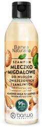 Barwa Cosmetics Sampon reconstructiv pentru parf deteriorat cu lapte de migdale, Barwa Cosmetics, 300 ml