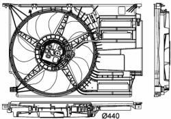 MAHLE Ventilator, radiator MAHLE CFF 404 000P