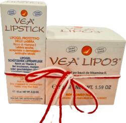 Pachet Vea Lipo3 Lipogel 50ml + Vea Lipstick Balsam de Buze protector 10ml, Hulka