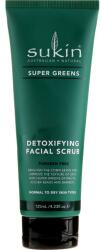 Sukin Scrub pentru față - Sukin Super Greens Detoxifying Facial Scrub 125 ml