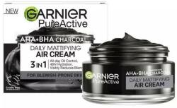 Garnier Cremă hidratantă cu acizi AHA-BHA și cărbune - Garnier Pure Active Daily Mattifying Air Cream 50 ml