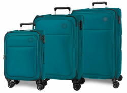  Jada Toys MOVOM Atlanta Verde, luxus textil utazótáska készlet, 77cm/66cm/55cm, 5318425