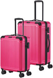 Travelite Cruise rózsaszín 4 kerekű kabinbőrönd és nagy bőrönd (Cruise-S-L-rozsaszin)