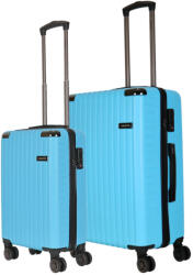 HaChi Memphis türkiz 4 kerekű 2 részes bőrönd szett (Memphis-S-M-turkiz)