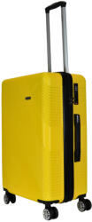 Benzi Lines sárga 4 kerekű bővíthető közepes bőrönd (BZ5788-M-sarga)