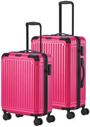Travelite Cruise rózsaszín 4 kerekű kabinbőrönd és közepes bőrönd (Cruise-S-M-rozsaszin)