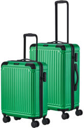 Travelite Cruise zöld 4 kerekű kabinbőrönd és közepes bőrönd (Cruise-S-M-zold)
