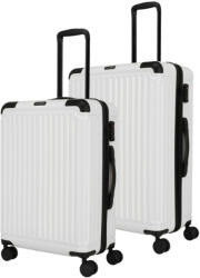 Travelite Cruise fehér 4 kerekű közepes bőrönd és nagy bőrönd (Cruise-M-L-feher)