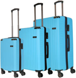 HaChi Memphis türkiz 4 kerekű 3 részes bőrönd szett (Memphis-szett-turkiz)