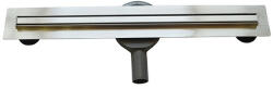 Arezzo design keskeny 500 mm-es rozsdamentes acél folyóka Steel ráccsal AR-500K (AR-500K)