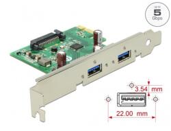 Delock PCI-E Bővítőkártya > 2x USB 3.0 (89391) - elektroszalon
