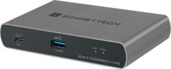 Sonnet Docking Station Thunderbolt 4 ECHO-HB5-T4 - USB-A, HDMI, DisplayPort, Argintiu - Compatibil Mac / Windows / Chrome OS (ECHO-HB5-T4) - vexio