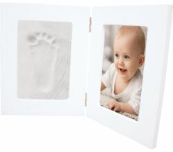 Happy Hands Double Frame set de mulaj pentru amprentele bebelușului White 36, 7 cm x 23, 7 cm