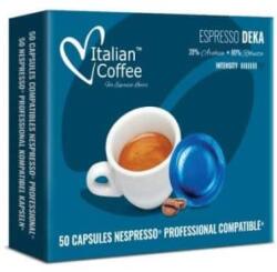 Italian Coffee 50 Capsule Dek. Nespresso Professional Compatibile