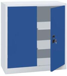Manutan Expert Steel alacsony, fém irattartó szekrény, 100 x 120 x 42, 3 cm, szürke/kék