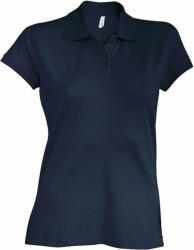 Kariban Női galléros póló Kariban KA240 Brooke - Ladies' Short-Sleeved polo Shirt -L, Dark Grey
