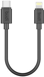budi Кабел Budi, USB-C към Lightning, 35W, 25cm, черен (023TL025)