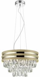 Zuma Line Candelabru auriu/transparent Zuma Line Naica 4 becuri (003064-020103)