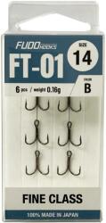 FUDO Hooks Ancore FUDO FT-01B Fine Class, Nr. 14, 6buc/cutie (2231-14)